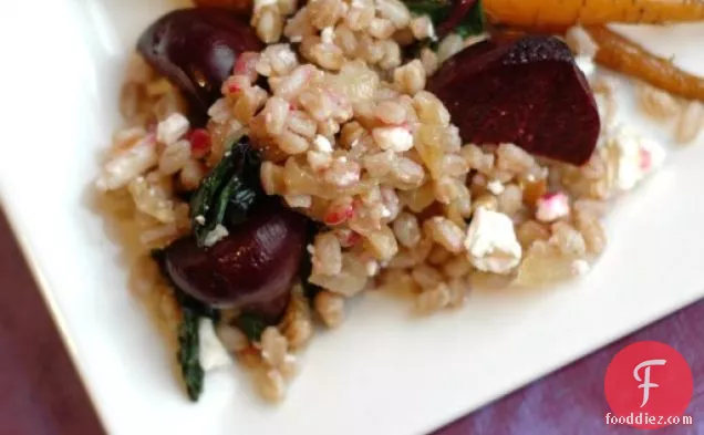 Farro Salad With Beets, Onions And Feta
