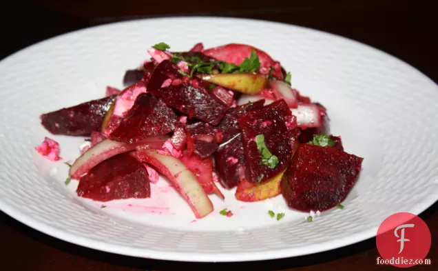 Roasted Beets With Pears And Feta