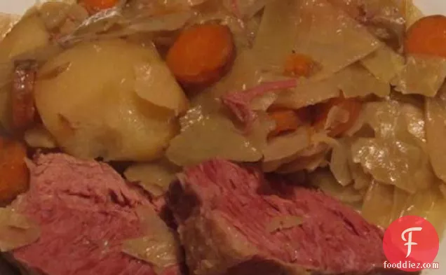 Corned Beef and Cabbage - Crock Pot