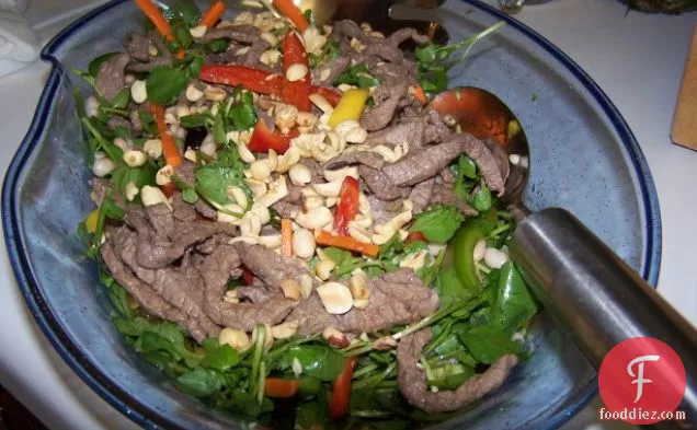 Stir-Fried Beef With Mango Salad