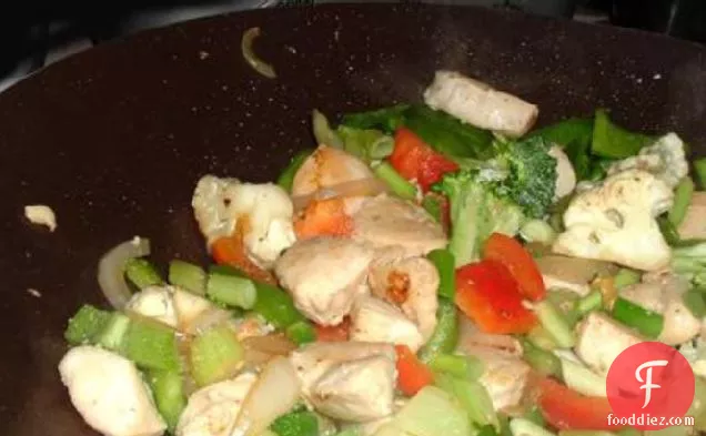 Easy stir fried chicken
