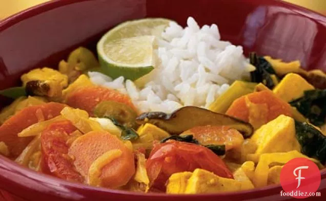 टोफू सब्जी गर्म बर्तन