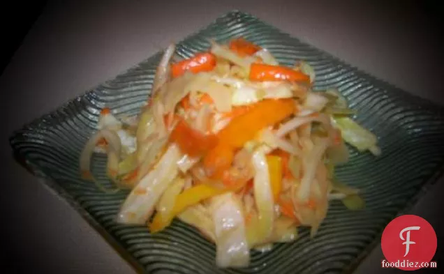 Southern Cabbage Salad With Sweet Onion and Peppers