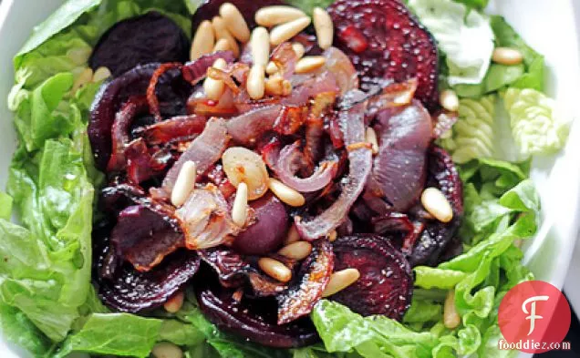 Red Onions, Beetroots And Pinenuts