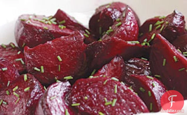 Roasted Beets With White Balsamic & Citrus Dressing