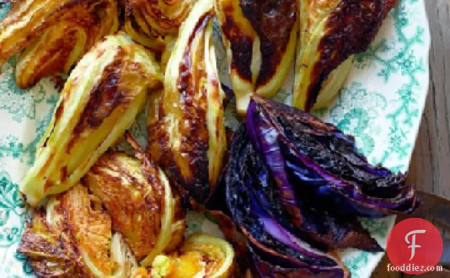 Roasted Mixed Cabbages