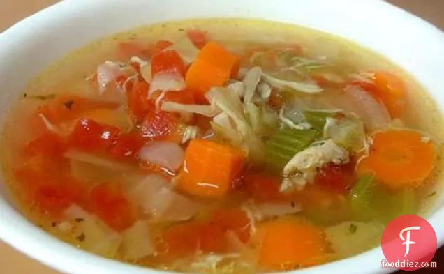 Cabbage and Tomato Chicken Soup