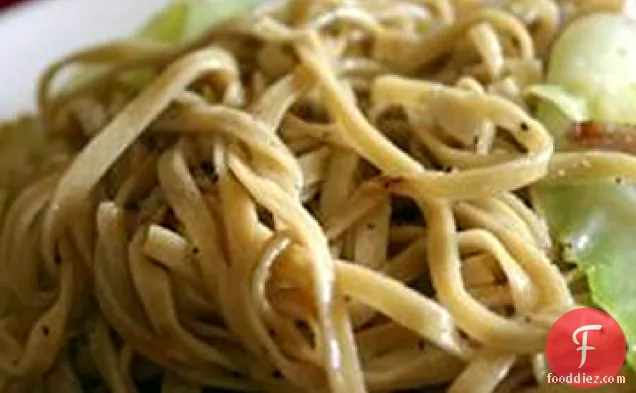 Fried Cabbage and Egg Noodles