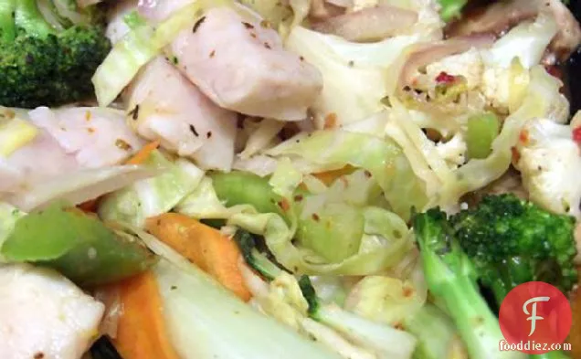 Fish and Vegetable Stir-Fry