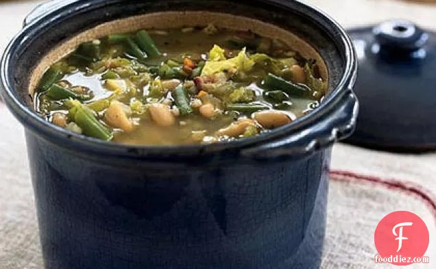 Hearty Minestrone with Barley, Sage, and Beans