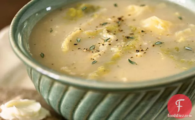 Irish Colcannon and Thyme Leaf Soup