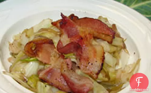 Wilted Cabbage Salad with Bacon