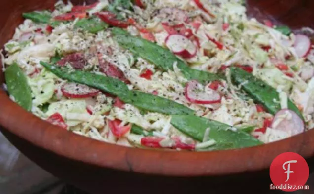 Five-Vegetable Slaw With Blue Cheese