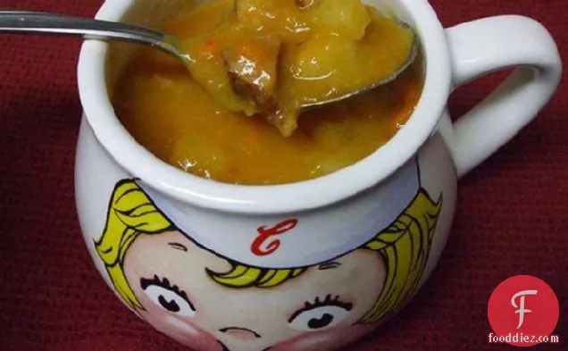 Potato Cabbage Soup With Ham