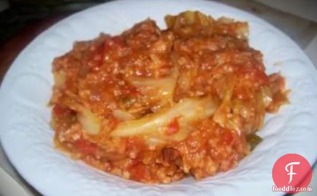 Slow Cooker Cabbage Roll Casserole