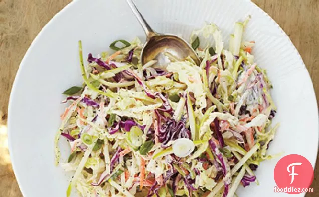 Coleslaw with Apple and Yogurt Dressing