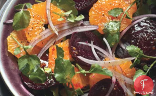 Beet And Tangerine Salad With Cranberry Dressing