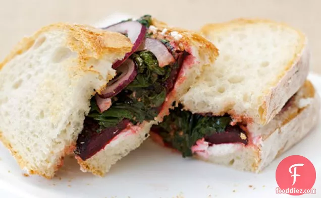 Roasted Beet And Goat Cheese Sandwiches