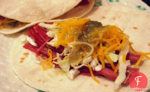 Corned Beef and Cabbage Tacos