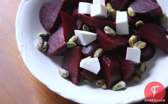 Roasted Beet Salad With Ricotta Salata And Pistachios