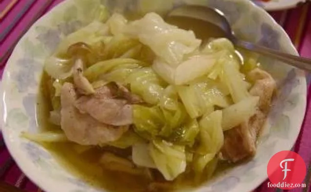 Hawaiian-Style Braised Pork with Stir-Fried Cabbage