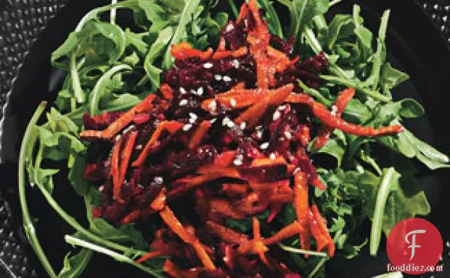 Beet And Carrot Salad With Coriander And Sesame Salt