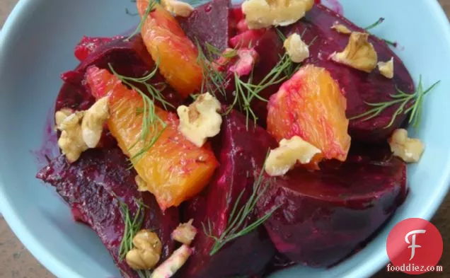 Roasted Beet And Orange Salad With Creamy Dill Vinaigrette