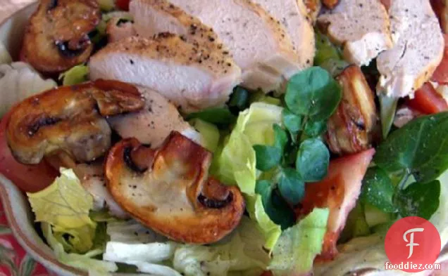 Chicken Salad With Sauteed Mushrooms