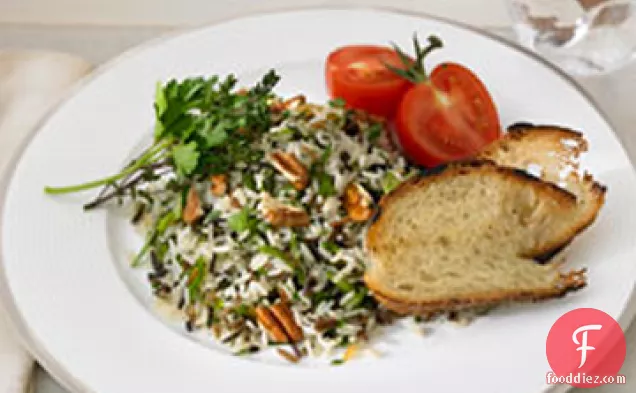 Long Grain and Wild Rice Herb Salad with Toasted Pecans