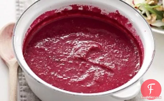 Roasted Garlic And Beet Soup