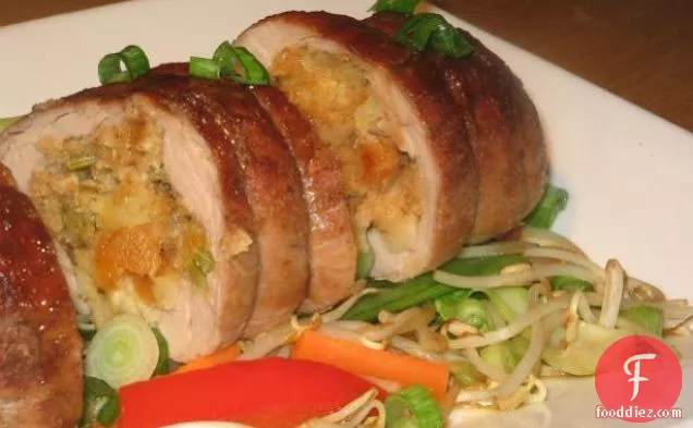 Asian Style Stuffed Pork Loin