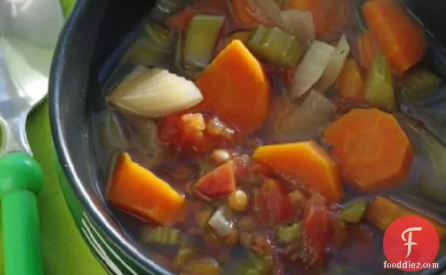 Lentil-Veggie Soup (Crock Pot)