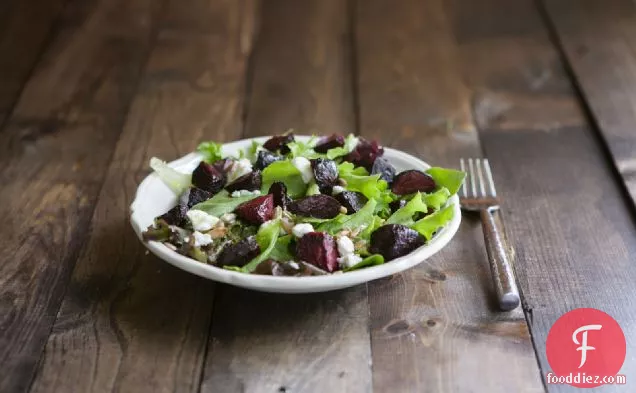Maple Roasted Beet And Goat Cheese Salad