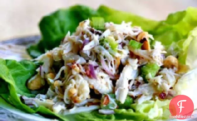 Crab Salad with Pear and Hazelnuts