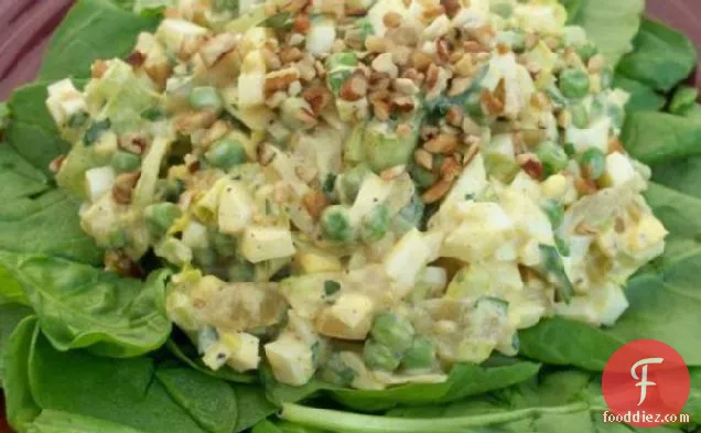 Curried Egg Salad on Greens