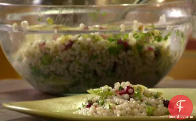 Israeli Couscous with Celery, Scallions and Cranberries