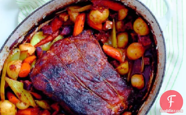 Pot Roast with Bacon and Vegetables
