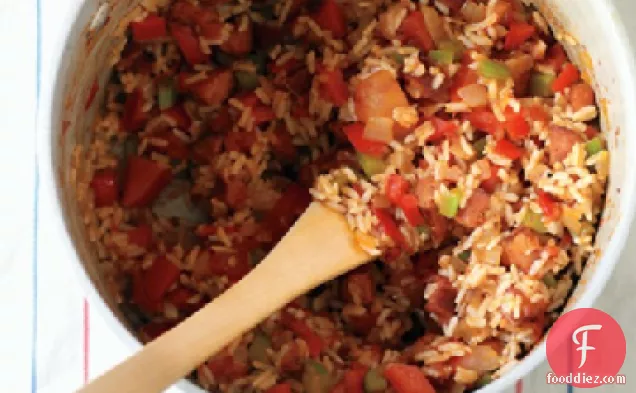 Red Rice with Sausage and Peppers
