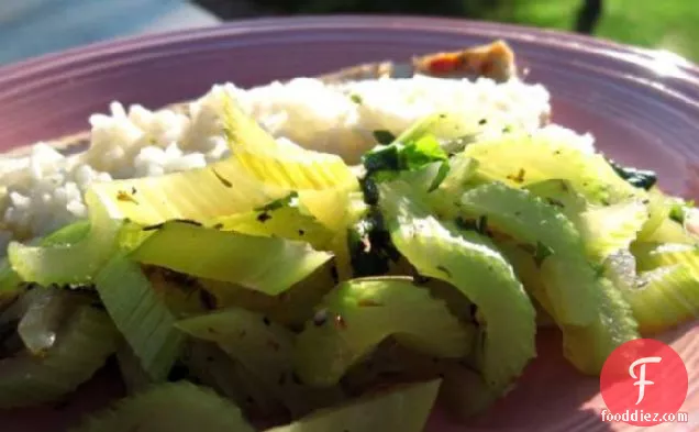 Braised Celery With Herbs