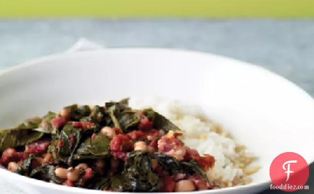Braised Collards with Tomatoes
