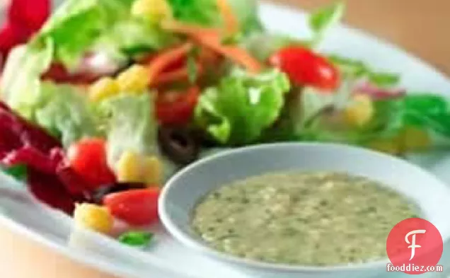 Green Salad with Posole and Creamy Cilantro-Lime Vinaigrette