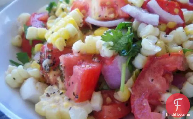 Sweet Corn & Tomato Salad With Fresh Cilantro