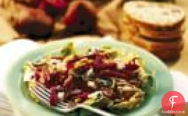 Beet And Walnut Salad With Meursault Vinaigrette