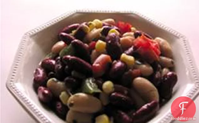 Red, White and Black Bean Salad