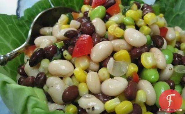 Green Bean Salad With Corn, Cherry Tomatoes & Basil