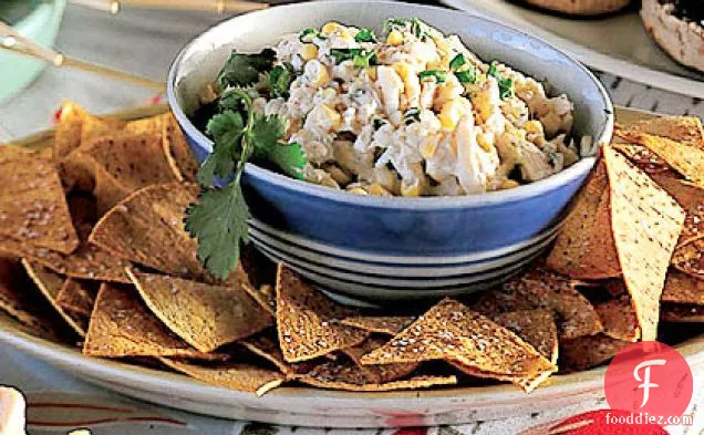 Cosmic Crab Salad with Corn Chips