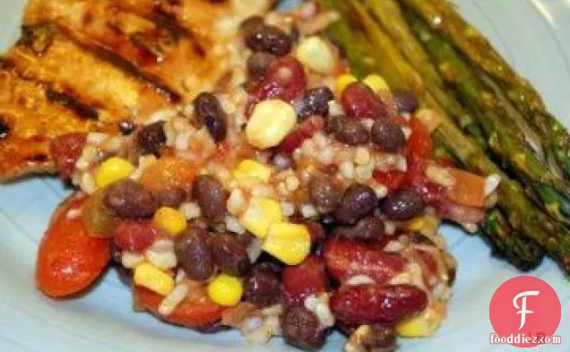 Mexican Bean and Corn Rice Salad