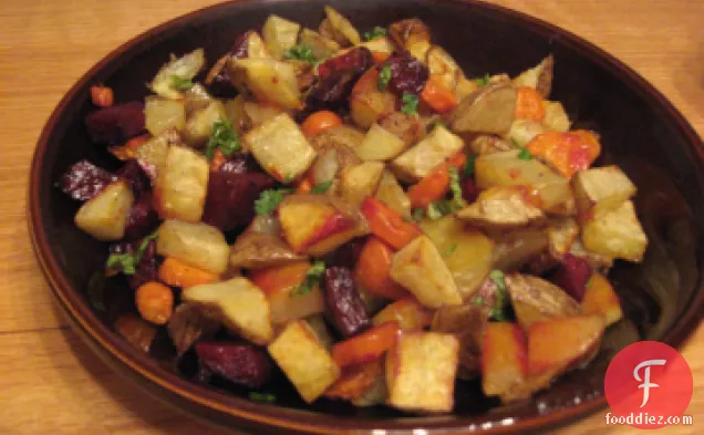 Braised Fall Vegetables With Coriander