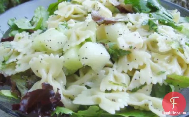 Bow Tie Pasta Salad With Fontina and Melon