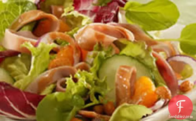 Ham Salad with Hot Peanut Dressing